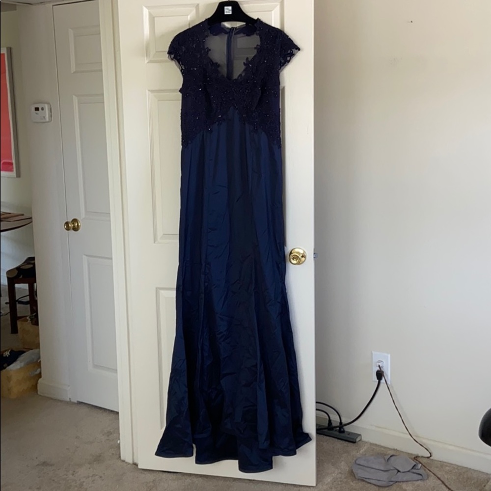 Navy Tadashi Shoji Dress